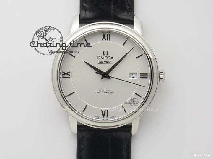 0227 Planet Ocean Master Chrono SS OM 1:1 Best Edition Gray Dial On SS Bracelet A9900 V Efficient 8116